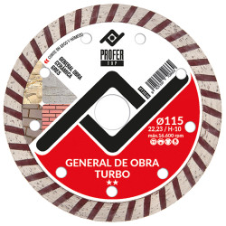DISCO DIAMANTE GENERAL OBRA TURBO