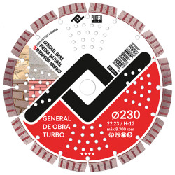 DISCO DIAMANTE GENERAL OBRA TURBO