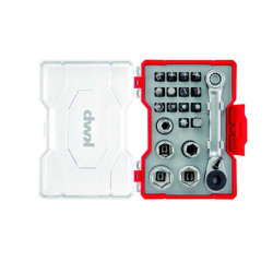 LLAVE VASO JG 12 PZ+CARRACA