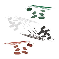 KIT FIJACION CAÑIZO PVC MARRON 26 uds