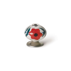 POMO PORCELANA FLOR
