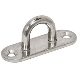 PLACA OVAL C/ANILLA INOX A316