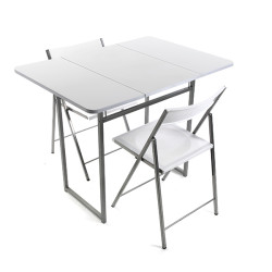 MESA PLEGABLE + 2 SILLAS ANDREA