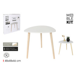 MESA AUXILIAR MADERA BLANCA