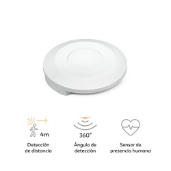 DETECTOR PRESENCIA REAL TECHO 360 BLANCO