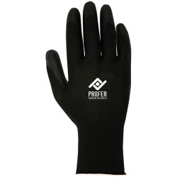 GUANTE PU NEGRO B/6