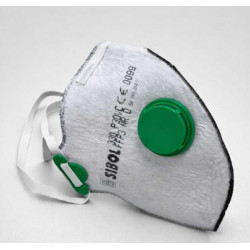 MASCARILLA FFP3 C/VALVULA PLEG CARBO