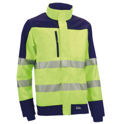CHAQUETA SOFTSHELL AV AMARILL AZUL