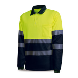 POLO AV M/LARGA AMARILLO/AZUL