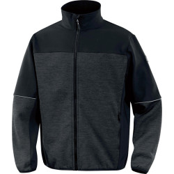 CHAQUETA POLAR GRIS/NEGRO