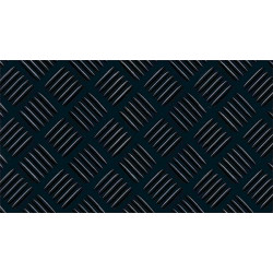 PAVIMENTO CHECKER CAUCHO NEGRO 3MM