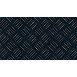 PAVIMENTO CHECKER CAUCHO NEGRO 3MM