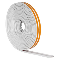 BURLETE CAUCHO TUBULAR BLANCO