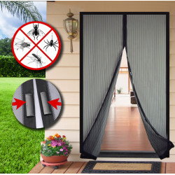 MOSQUITERA CON VELCRO/IMAN NEG