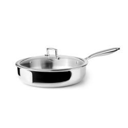 SARTEN GUISERA C/TAPA INOX+ALUM+INOX TRIPLY NATURA