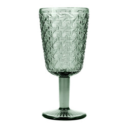 COPA VIDRIO RELIEVE VERDE AGATA PACK-6