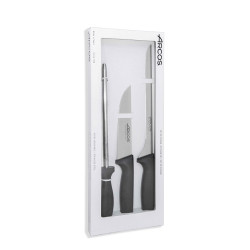 JUEGO CUCHILLOS JAMONERO+CHAIRA SERIE NIZA 3 PZS