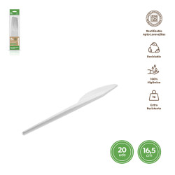 CUCHILLO BASICO PS REUT. BLANCA B/20