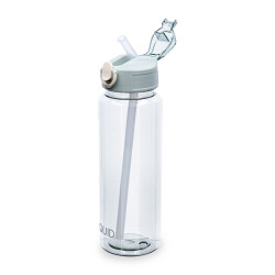BOTELLA PLASTICO C/PAJITA VERDE QUIDATE