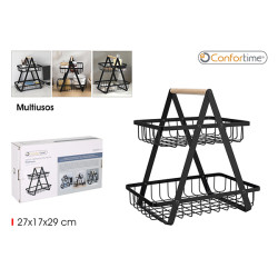 CESTA ORDENACION METAL 2 NIVELES CONFORT