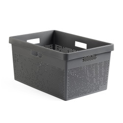 CESTA MULTIUSO 40 L GRIS ANTRACITA