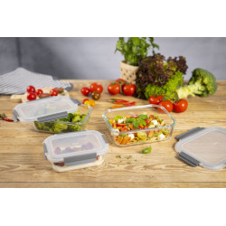 HERMETICOS PORTA ALIMENTOS VIDRIO SET-3