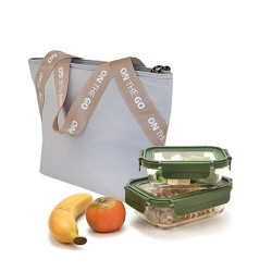 BOLSA PORTALIMENTOS GRIS