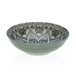 ENSALADERA PORCELANA VERDE SET-6