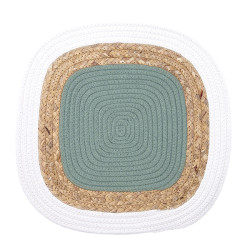 MANTEL INDIVIDUAL VERDE/YUTE BODO