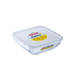 FUENTE CUADR VIDRIO C/TAPA DAILY 2 L