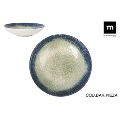 PLATO HONDO STONEWARE OLAF MONACO
