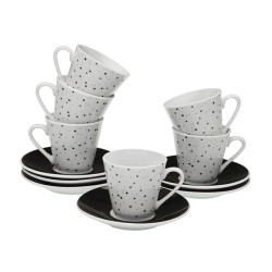 TAZA CAFE PORCELANA SPECKLE SET-6