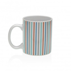 MUG PORCELANA RAYAS PACK 6