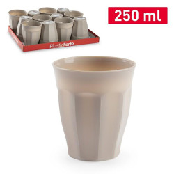 VASO AGUA PP MARRON F18 JAR