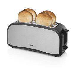 TOSTADOR 2 RANURAS LARGAS, CUERPO ACERO INOX