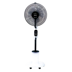 VENTILADOR PIE NEBULIZADOR 40CM CON RUEDAS Y MANDO