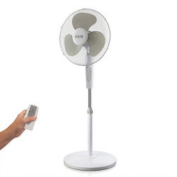 VENTILADOR PIE 3 VELOCID. 50 W MANDO DISTANCIA