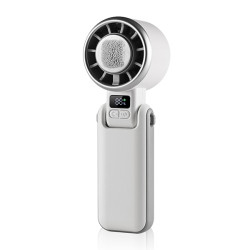 VENTILADOR MANO CON BATERIA 5V MODO HIELO BLANCO