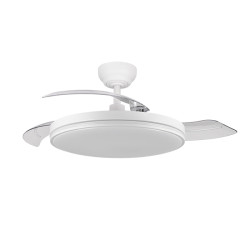 VENTILADOR TECHO MISTRAL 3 ASP RETRACT BLANCO