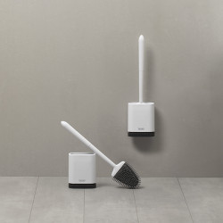 ESCOBILLERO WC TPE/BLANCO SIN TALADRAR