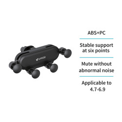 SOPORTE MOVIL COCHE P/SALIDA AIRE NEGRO