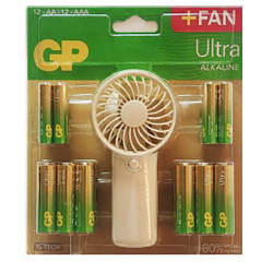 PACK 24 PILA ALCALI. AA LR06+AAA LR03+VENTILADOR