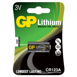 PILA LITHIUM CYLINDRICAL CR-123A GP