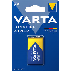 PILA ALCALINA 6LR61 LONGLIFE POWER
