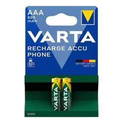 PILA RECARGABLE AAA LR03 BL 2 UDS