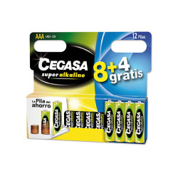 PILA ALCALINA LR03 AAA SET 8+4