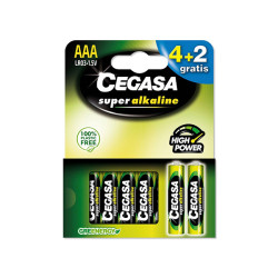 PILAS LR03 AAA SUP. ALCALINA 4+2
