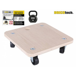 BASE MADERA C/RUEDAS