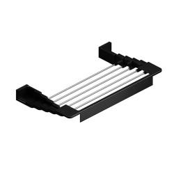 TENDEDERO TOALLERO EXTENSIBLE PARED NEGRO