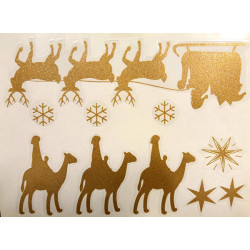 ADHESIVO REMOV. PAPA NOEL + REYES MAGOS
